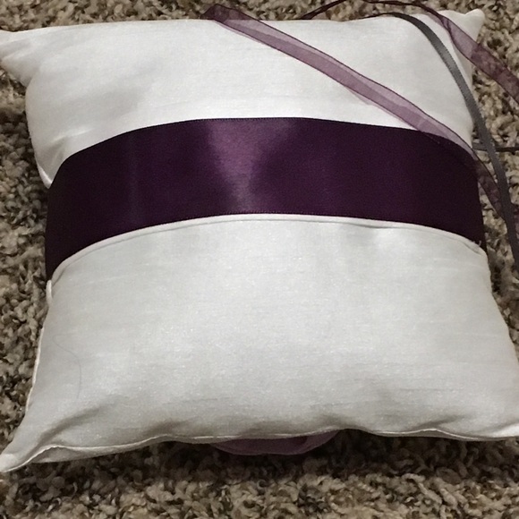 Gorgeous lavender & lilac ring bearer pillow - Picture 3 of 4